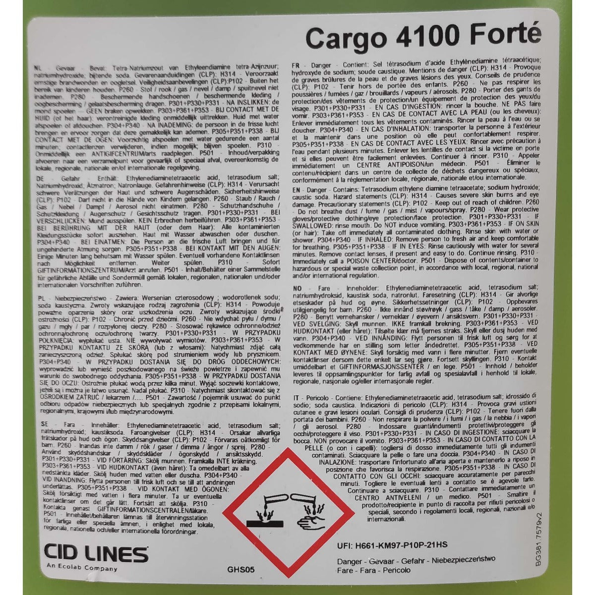 KENOTEK CARGO 4100 FORTE 5L - Lavagem sem Esfregar