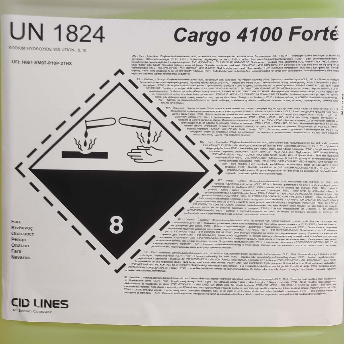 KENOTEK CARGO 4100 FORTÉ 20L - Lavagem sem esfregar