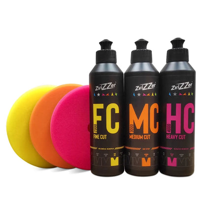 KIT DE PULIDO S15 ZVIZZER THERMOPAD 3 PASOS